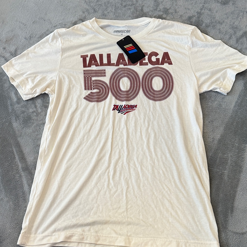 Nascar Talladega 500 White Tee Nascar Talladega 500 White Tee